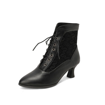 And Short Boots Women Autumn And Winter Lace-Strace Lace-On-Ann Unprecedented Lace For Women And Ankle Boots In Front Of The Lace Of Martin Boots High Quality Shoes